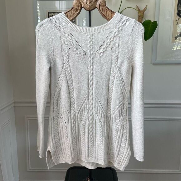 Anthropologie Sparrow Ivory Tunic Sweater Soft $98 M - Picture 1 of 7